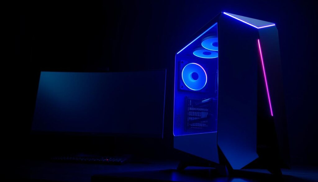 Desain Komputer Gaming dengan Pencahayaan RGB